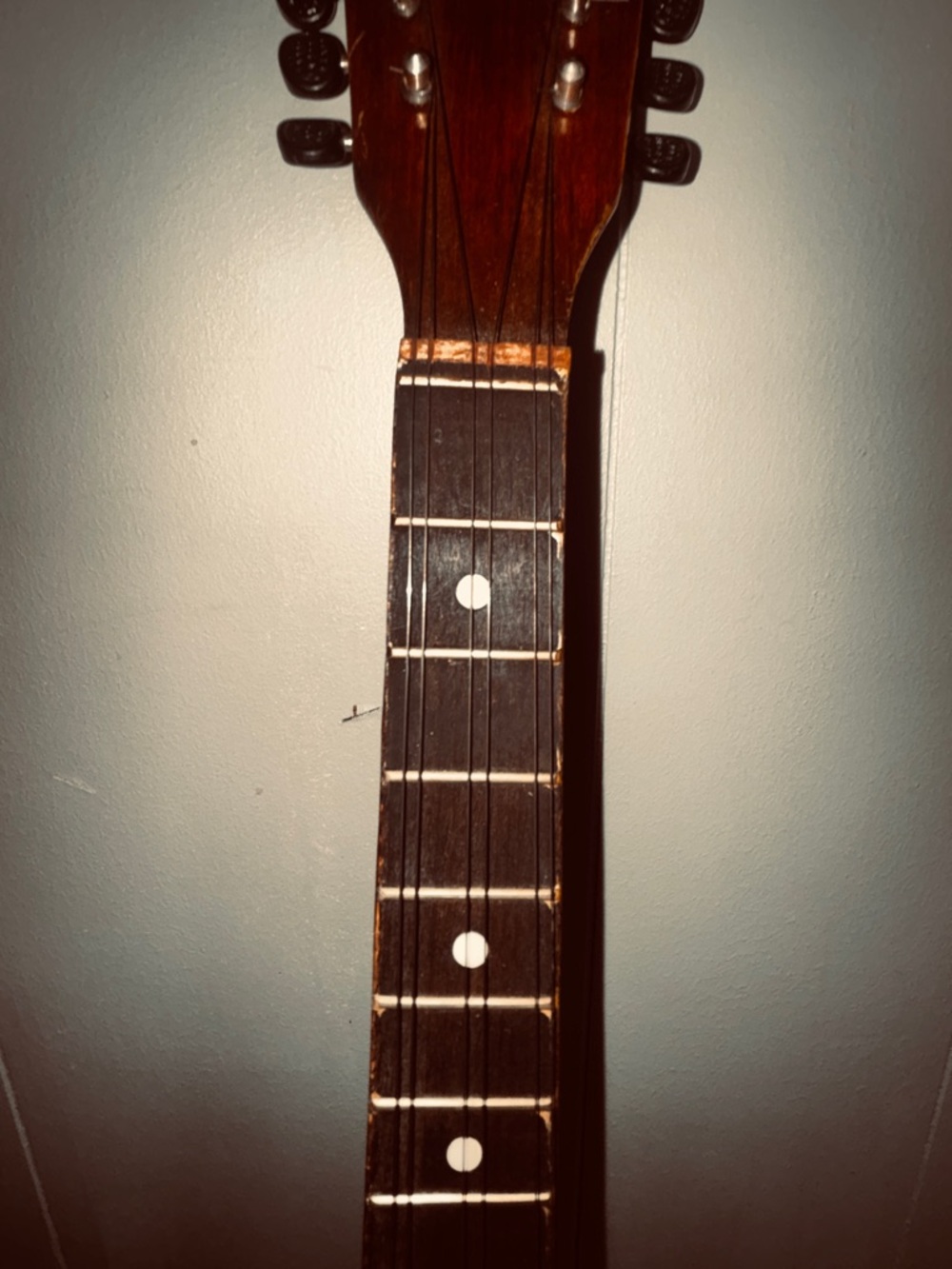 Vintage Russian Balalaika • Triangular Folk String Instrument • Cyrillic Label - Picture 6 of 12